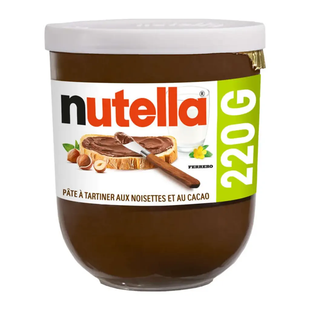 Pot de Nutella® pâte à tartiner aux noisettes et au cacao 220g