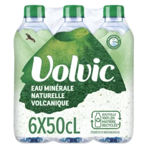 Pack de 6 bouteilles de Volvic® eau minérale naturelle 50 cl